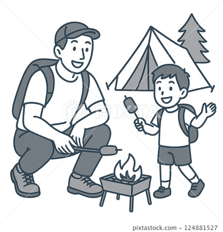 露營家庭 露營家庭 124881527