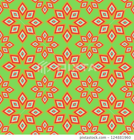 seamless geometric vector background with traditional arabic style 124881960