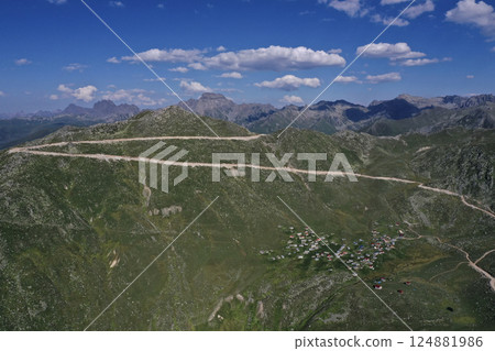 Image of Kackar mountain ranges and plateaus in Rize province. Image of Kackar mountain ranges and plateaus in Rize province. 124881986