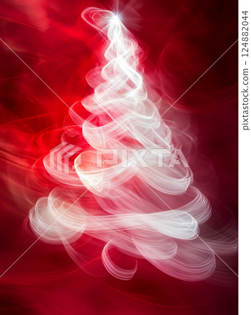 流線型燈光聖誕樹 流線型燈光聖誕樹 124882044