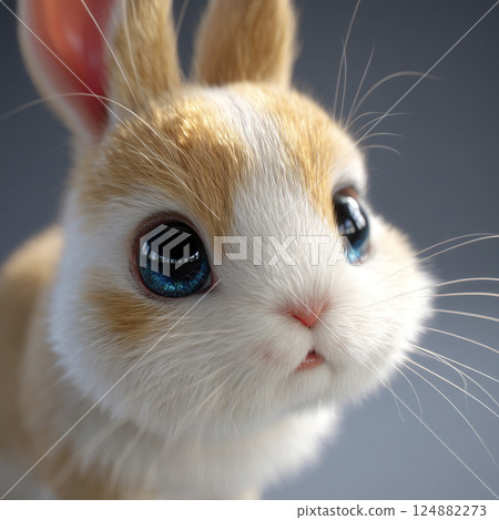可愛兔子頭像AI圖片 可愛兔子頭像AI圖片 124882273