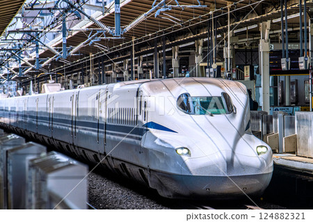 Yokohama cityscape in Japan Inbound... View of Shin-Yokohama Station's Shinkansen bullet trains, etc. Towards a new era... Yokohama cityscape in Japan Inbound... View of Shin-Yokohama Station's Shinkansen bullet trains, etc. Towards a new era... 124882321