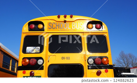 American School Bus 124882623