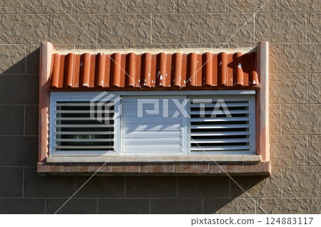 window as an architectural detail in the construction of buildings and structures in Israel. 124883117