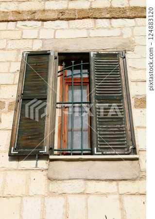 window as an architectural detail in the construction of buildings and structures in Israel. 124883120