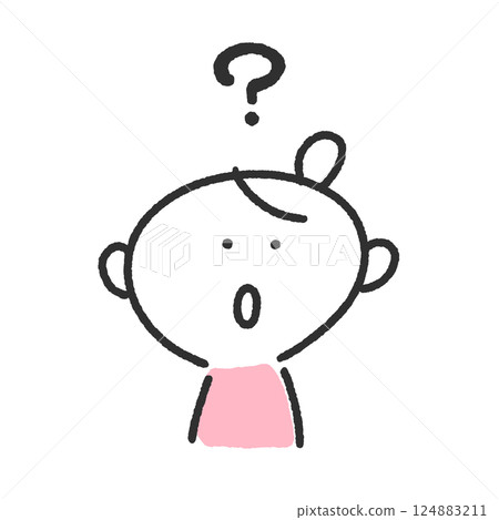 問號，思考的女人，問題 124883211