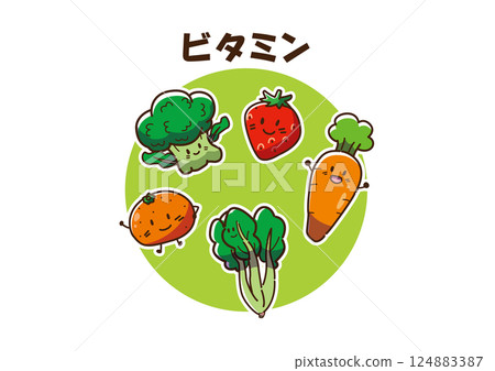Vitamins - Cute and lovable characters 124883387