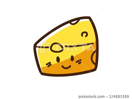 Cheese cute character 124883389