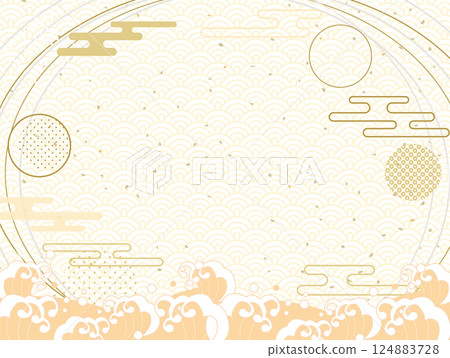 Japanese background 124883728