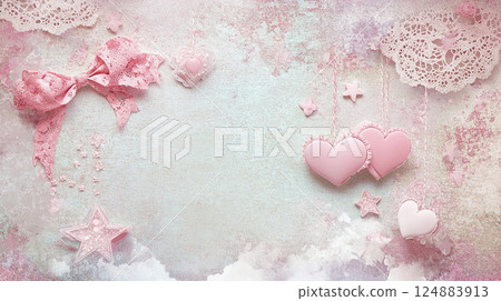 Cute Girly Background 124883913