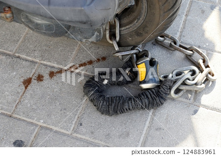 heavy metal chain heavy metal chain 124883961