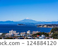 從相模灣眺望富士山 124884120