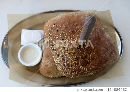 bread and bakery products in a store in Israel bread and bakery products in a store in Israel 124884482