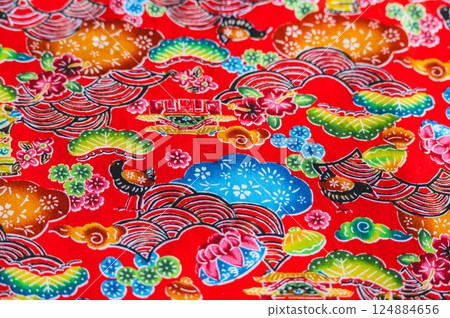 琉球花紋布 124884656