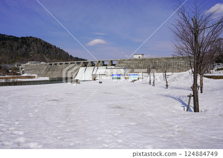 2025年春季的當別水壩 124884749