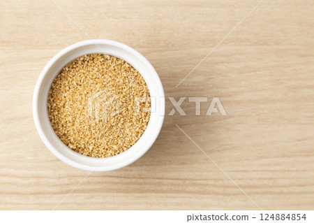 Beet sugar on the table 124884854