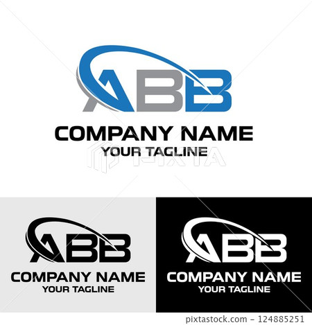 Initial ABB letter modern typography logo design template	 Initial ABB letter modern typography logo design template	 124885251