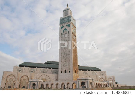 Morocco, Casablanca, Hassan II Mosque, minaret 124886835