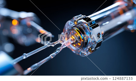 Dental nanorobots performing delicate microsurgery on gum tissue, removing diseased cells 124887133