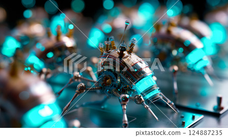 Nanobots rebuilding dentin structure from within a tooth cavity 124887235