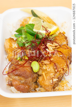 Delicious Teriyaki Chicken Bento 124887815