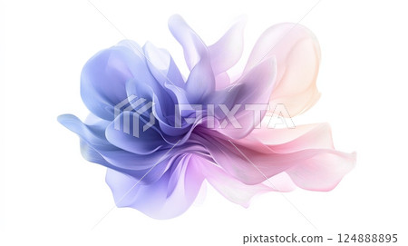 Delicate and Ethereal Floral Bloom in Pastel Hues Exuding Romantic and Elegance 124888895