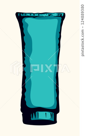Tooth paste. Vector sketch drawing 124889380
