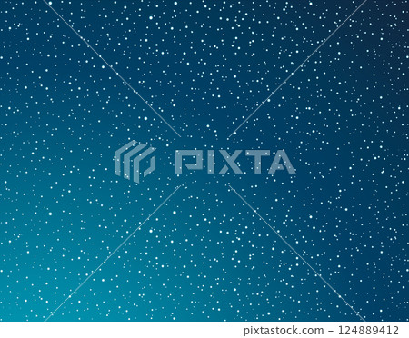 Stars in the night sky. Vector drawing 124889412