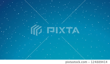 Stars in the night sky. Vector drawing 124889414