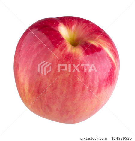 red apple isolated on a white background red apple isolated on a white background 124889529