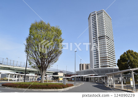 Streetscape at the north exit of Minamimachida Granberry Park Station, Machida City, Tokyo 124890229