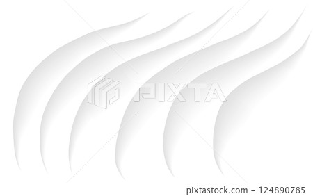 Vector image with abstract white background decorated with smooth gradient lines. Dynamic wavy lines add artistic accent creating elegant and modern design. Vector image with abstract white background decorated with smooth gradient lines. Dynamic wavy lines add artistic accent creating elegant and modern design. 124890785