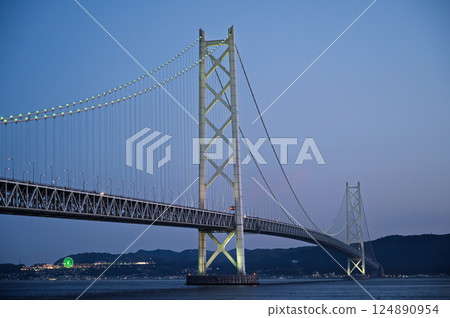 A view of the Akashi Kaikyo Bridge A view of the Akashi Kaikyo Bridge 124890954