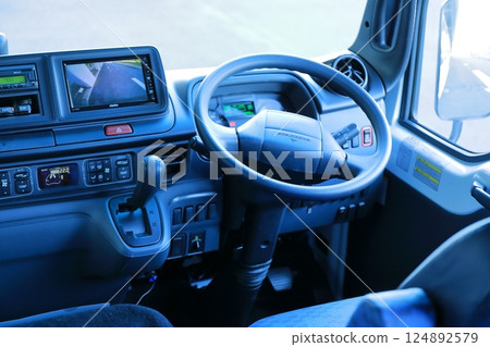 minibus driver's seat minibus driver's seat 124892579