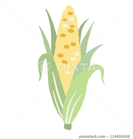 corn Illustration of fresh vegetables hand-drawn flat vector elements Organic Food Invitations, gifts, greeting cards, print, textile corn Illustration of fresh vegetables hand-drawn flat vector elements Organic Food Invitations, gifts, greeting cards, print, textile 124892698