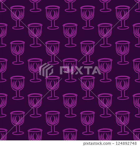 Silhouettes Magic symbols seamless pattern, with magical elements such as snake, eye, tarot cards, hand, skull. Witchcraft theme symbols and elements Silhouettes Magic symbols seamless pattern, with magical elements such as snake, eye, tarot cards, hand, skull. Witchcraft theme symbols and elements 124892748