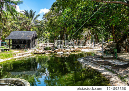 Praca Batista Campos in the city of Belem, in the state of Para, Brazil. Praca Batista Campos in the city of Belem, in the state of Para, Brazil. 124892868