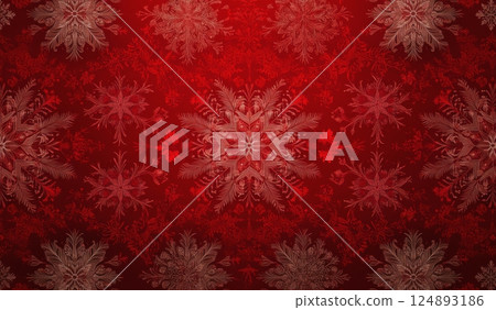 Colorful winter background with snowflakes and stars for festive celebrations 124893186