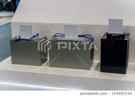 battery for motorcycle and car. powerful battery for electric transport 124893514