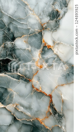 Unique patterns and textures of natural stone with traces of gold and blue hues revealing mineral layers Unique patterns and textures of natural stone with traces of gold and blue hues revealing mineral layers 124893925