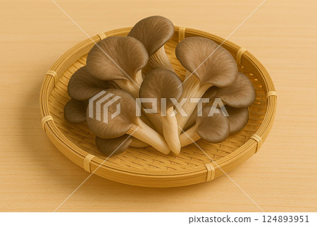 Freshly harvested oyster mushrooms, a specialty forest product 124893951