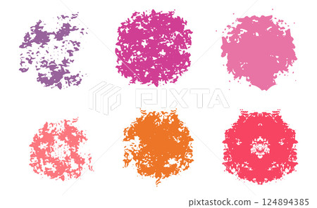 Trendy collection of abstract grunge design elements vector illustration 124894385