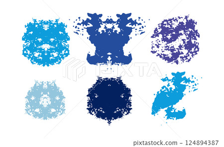Color collection of abstract grunge design elements vector 124894387