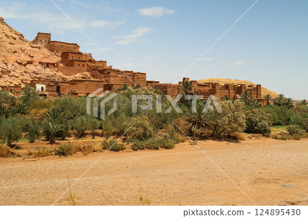 Morocco, fortress, desert 124895430