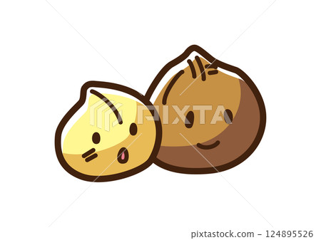 澳洲堅果可愛角色 124895526