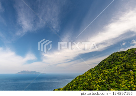 春天的藍天,西部森林道路地區,屋久島,世界自然遺產 春天的藍天,西部森林道路地區,屋久島,世界自然遺產 124897195