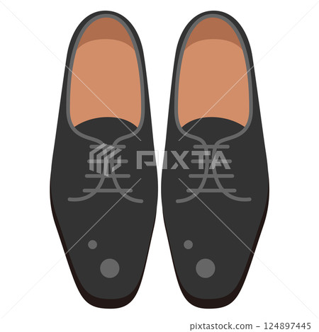 Illustration of leather shoes 124897445