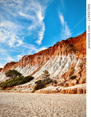 Stunning Cliffs at Falesia beach, Algarve, Portugal Stunning Cliffs at Falesia beach, Algarve, Portugal 124897966