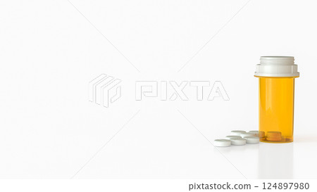 The Medicine Bottle for Health or medical concept 3d Rendering. The Medicine Bottle for Health or medical concept 3d Rendering. 124897980