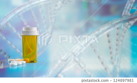 The Medicine Bottle for Health or medical concept 3d Rendering. The Medicine Bottle for Health or medical concept 3d Rendering. 124897981